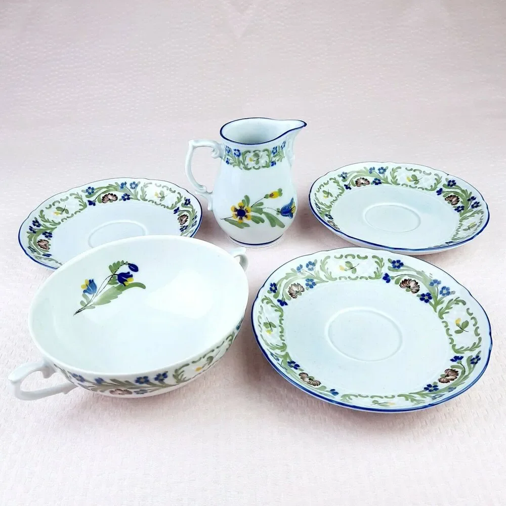 Vintage ASTA 1851 Nancy Western Germany Pottery Set of 5